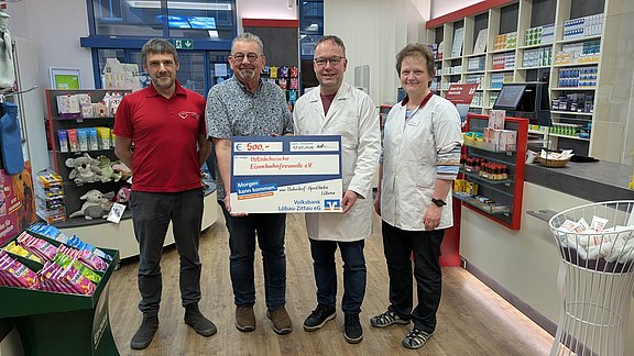 Übergabe der Spende an den Ostsächsischen Eisenbahnfreunde e.V.